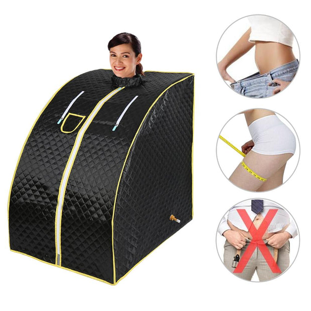Portable Home Sauna 1000W (with Folding Chair)